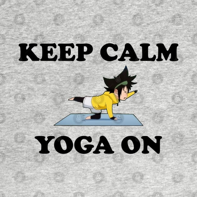 Keep calm and YOGA by crownc_stuff